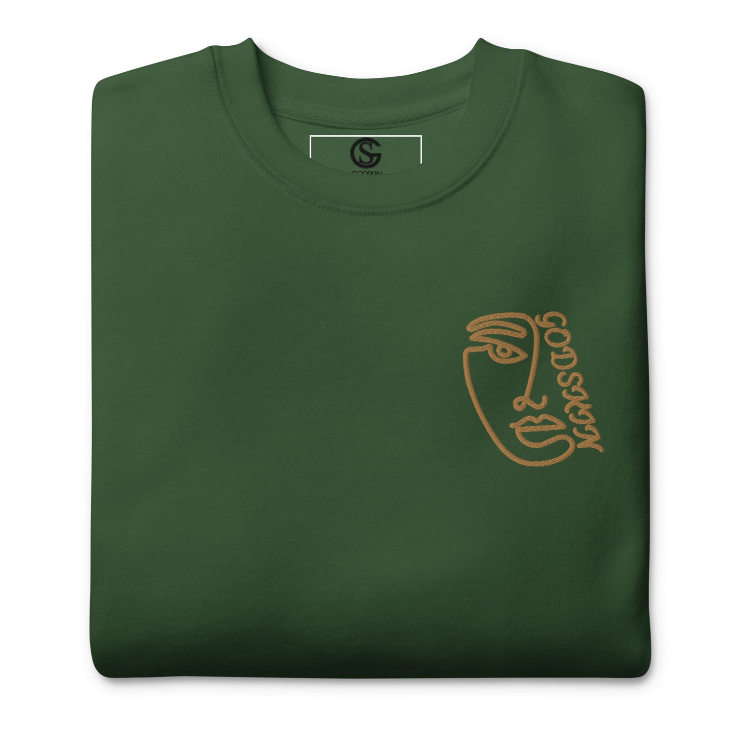Godskin Embroidered Custom Premium Sweatshirt