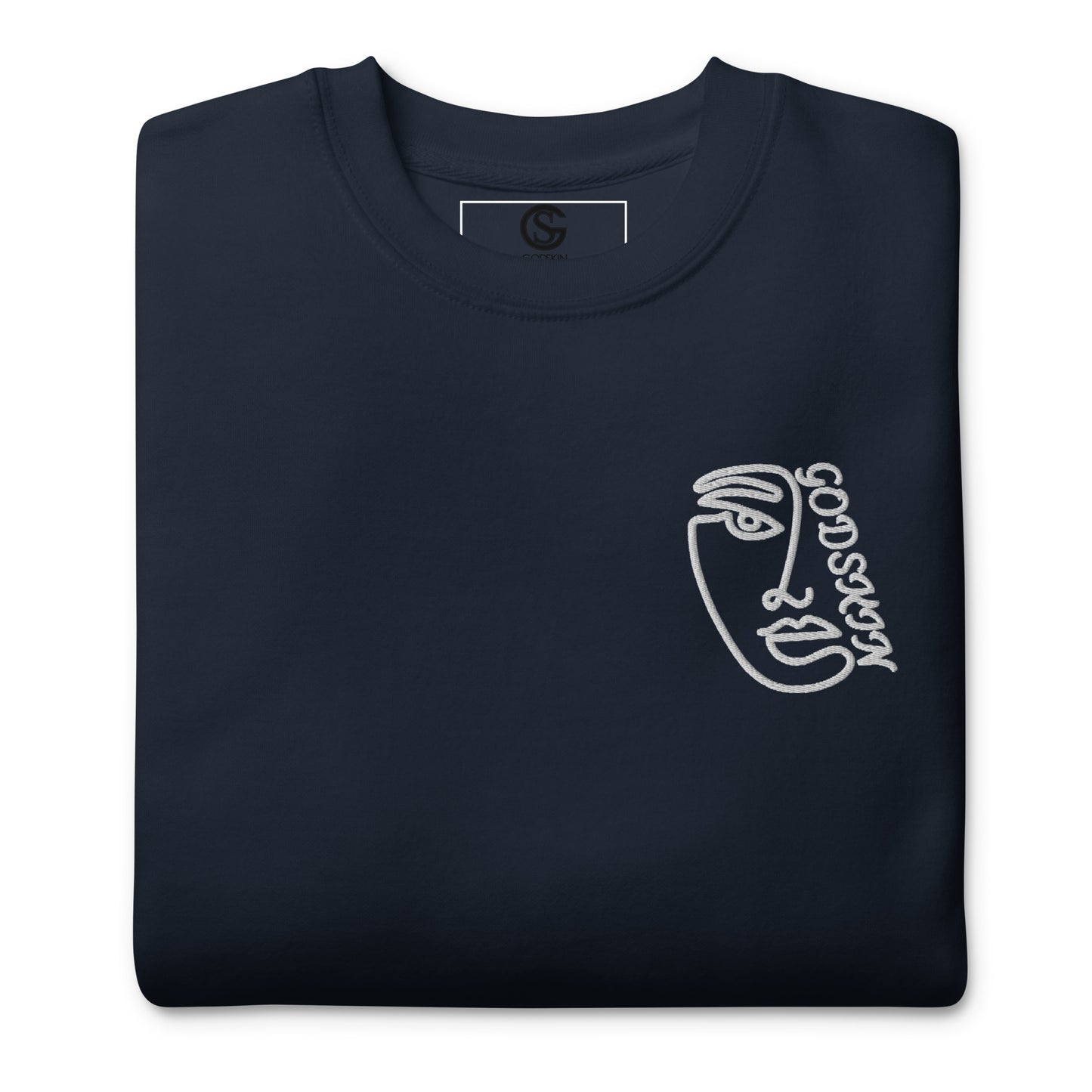 Godskin Embroidered Custom Premium Sweatshirt