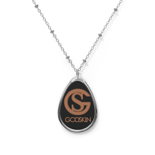 GODSKIN Nude Logo Oval Necklace
