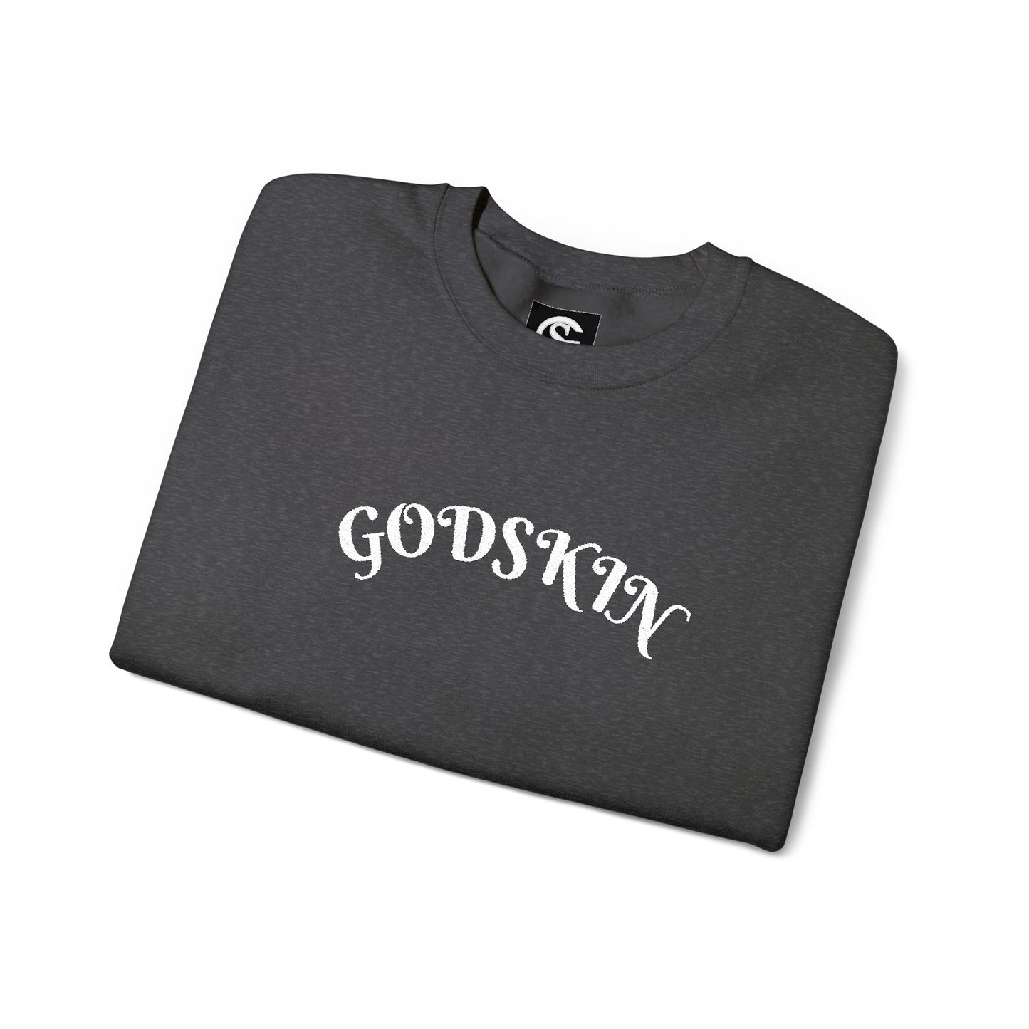 Godskin Embroidered Heavy Blend™ Crewneck Sweatshirt