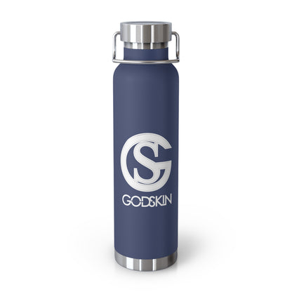 GODSKIN Logo Copper Vacuum Insulated Bottle, 22oz