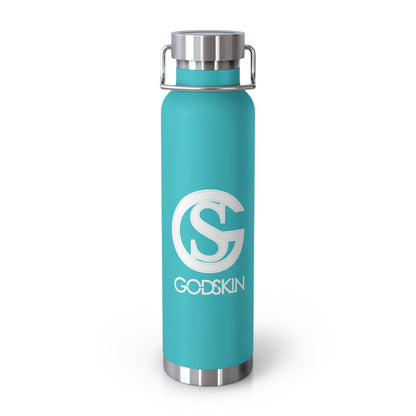 GODSKIN Logo Copper Vacuum Insulated Bottle, 22oz