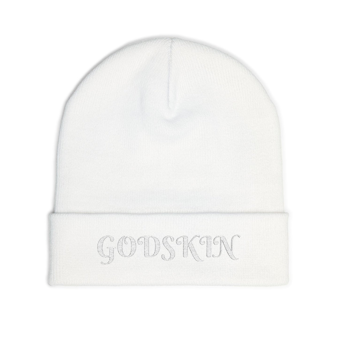 Godskin Embroidered Knit Beanie