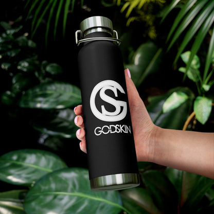 GODSKIN Logo Copper Vacuum Insulated Bottle, 22oz