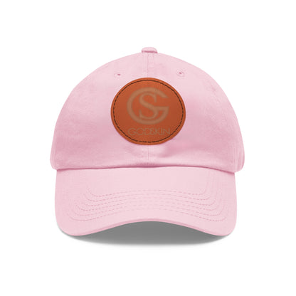 GODSKIN Dad Hat with Leather Patch (Round)