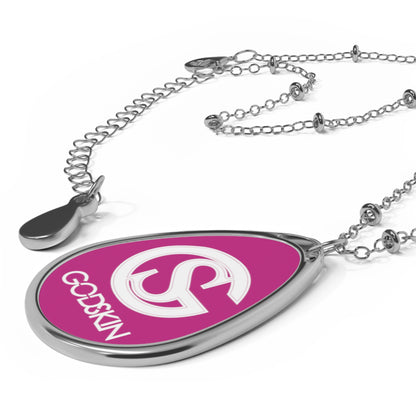 GODSKIN White Logo Oval Necklace