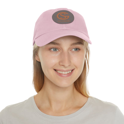 GODSKIN Dad Hat with Leather Patch (Round)