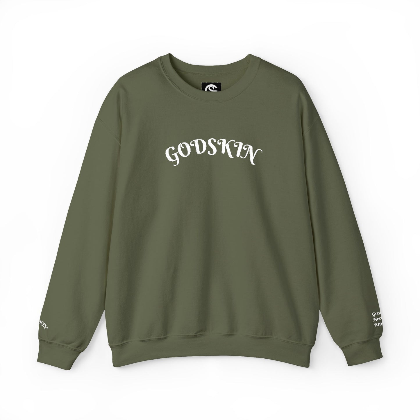 Godskin Embroidered Heavy Blend™ Crewneck Sweatshirt
