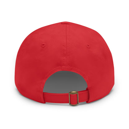 GODSKIN Dad Hat with Leather Patch (Round)