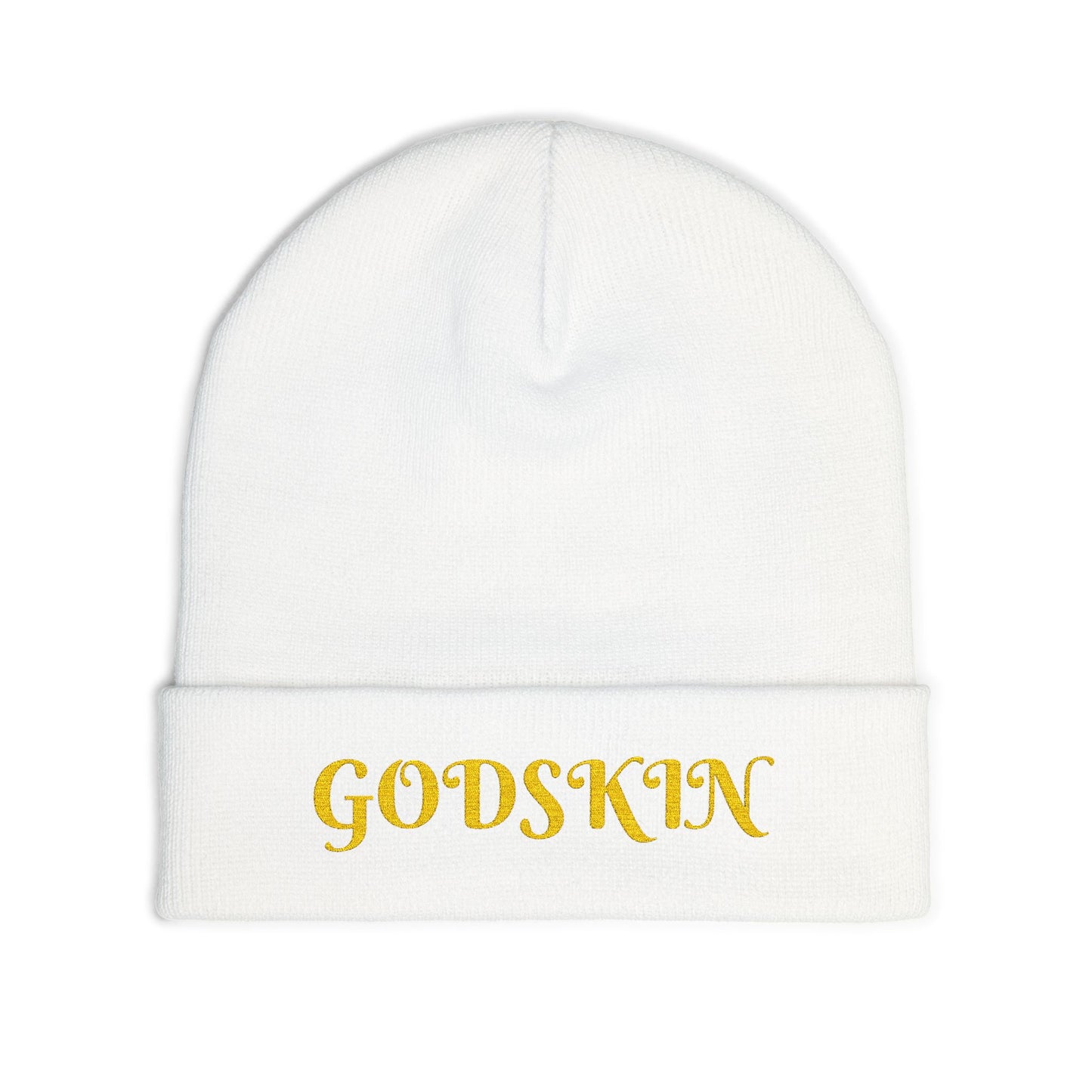 Godskin Embroidered Knit Beanie