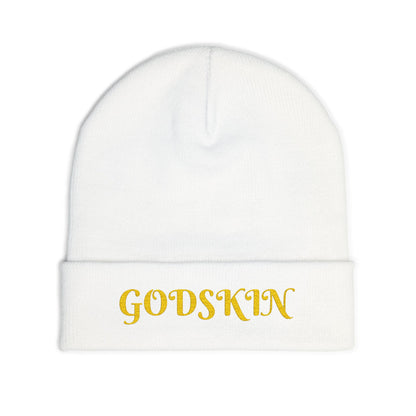 Godskin Embroidered Knit Beanie