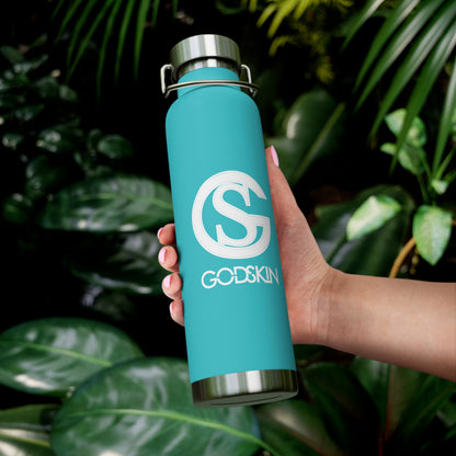 GODSKIN Logo Copper Vacuum Insulated Bottle, 22oz
