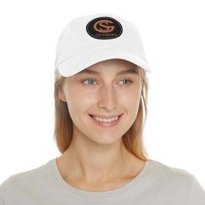 GODSKIN Dad Hat with Leather Patch (Round)