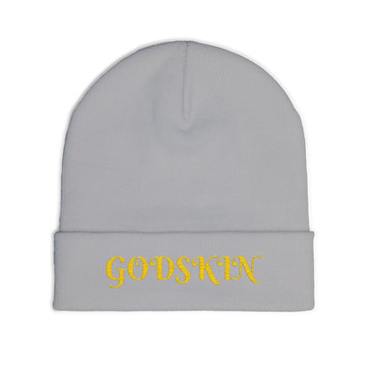 Godskin Embroidered Knit Beanie