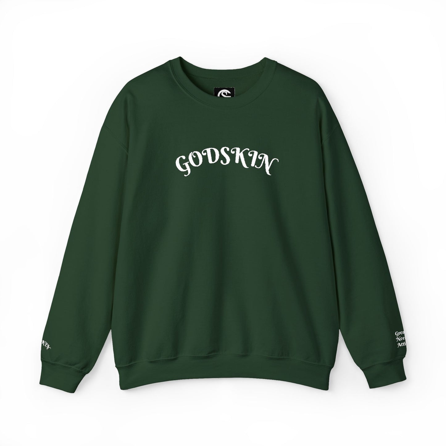 Godskin Embroidered Heavy Blend™ Crewneck Sweatshirt