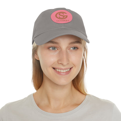 GODSKIN Dad Hat with Leather Patch (Round)