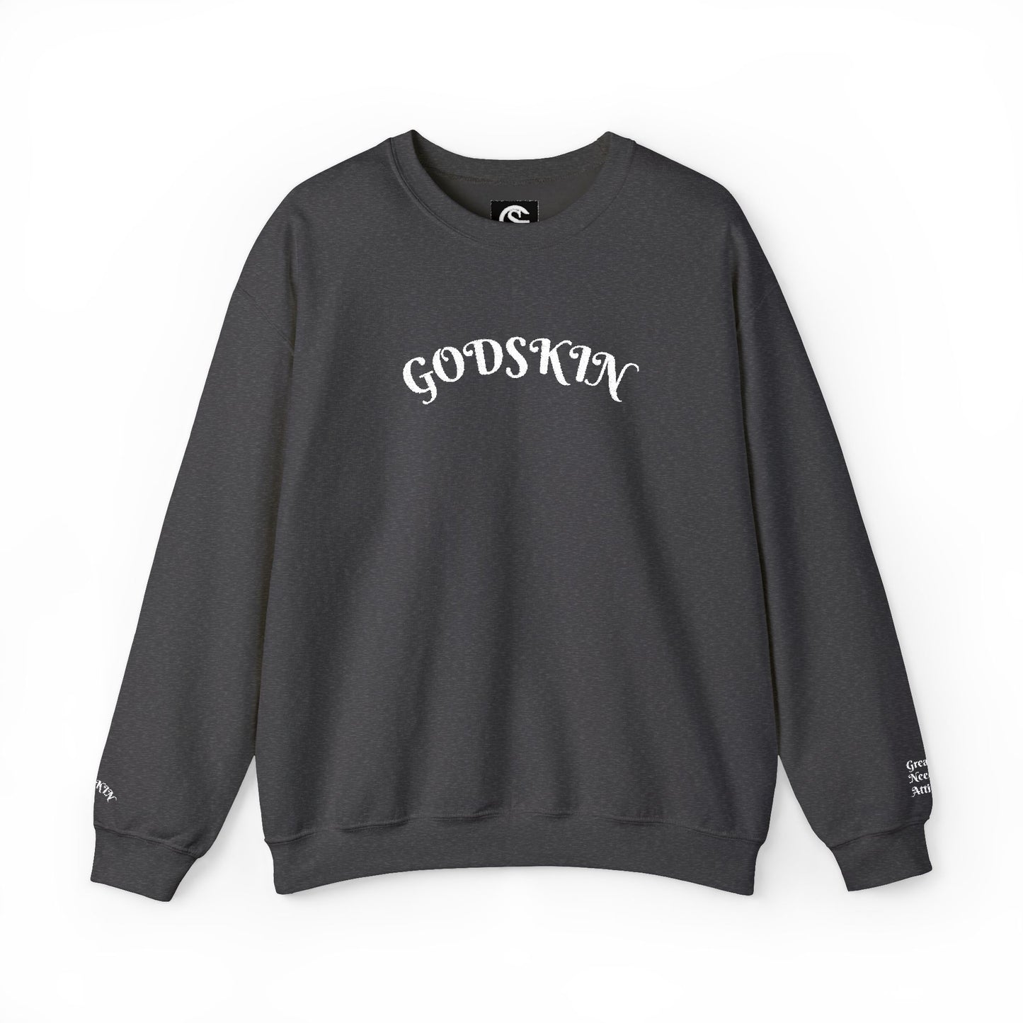 Godskin Embroidered Heavy Blend™ Crewneck Sweatshirt