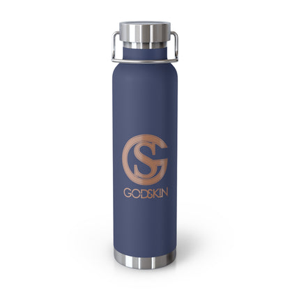 GODSKIN Logo Copper Vacuum Insulated Bottle, 22oz
