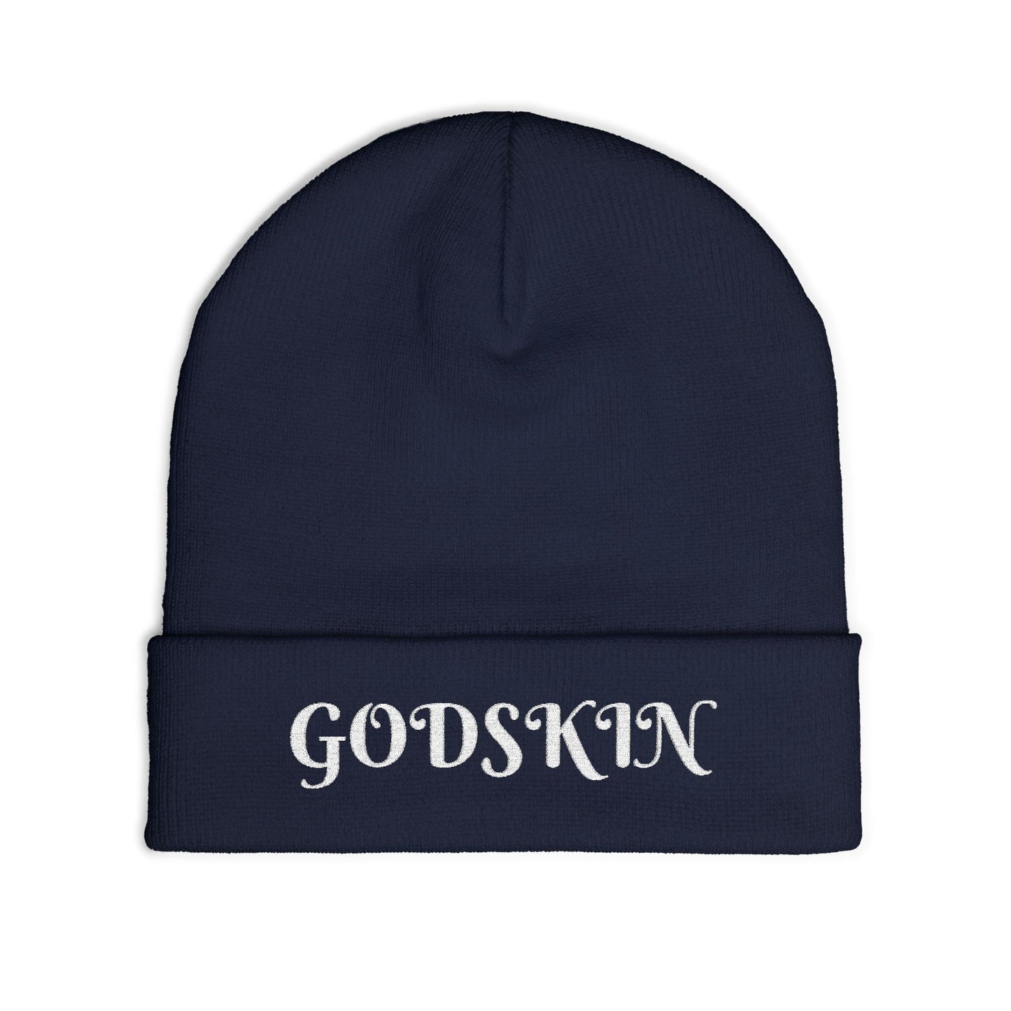 Godskin Embroidered Knit Beanie
