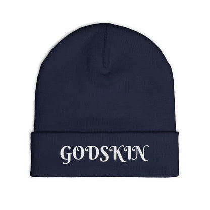 Godskin Embroidered Knit Beanie