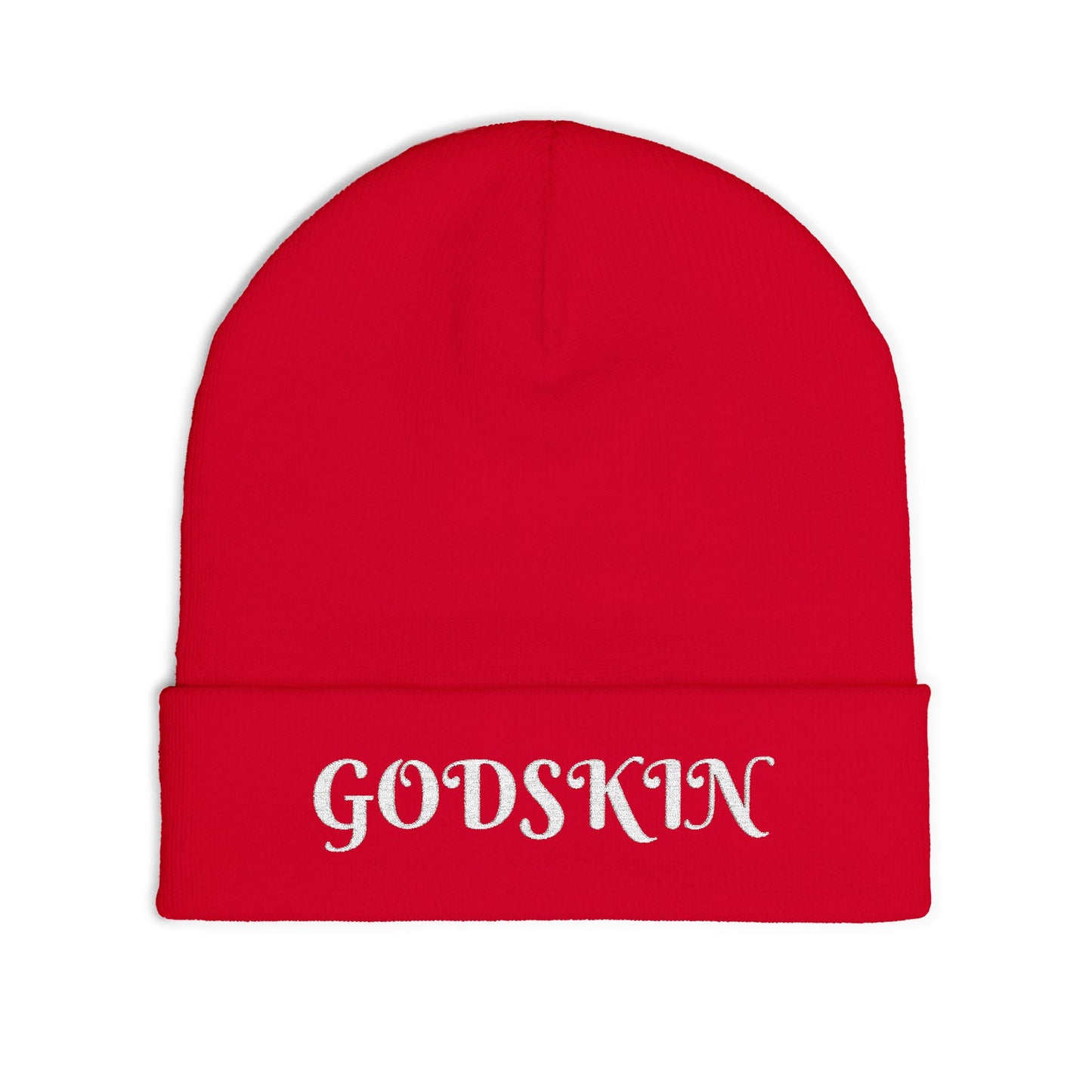 Godskin Embroidered Knit Beanie