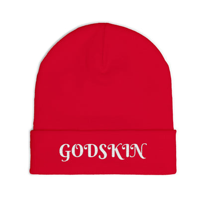 Godskin Embroidered Knit Beanie