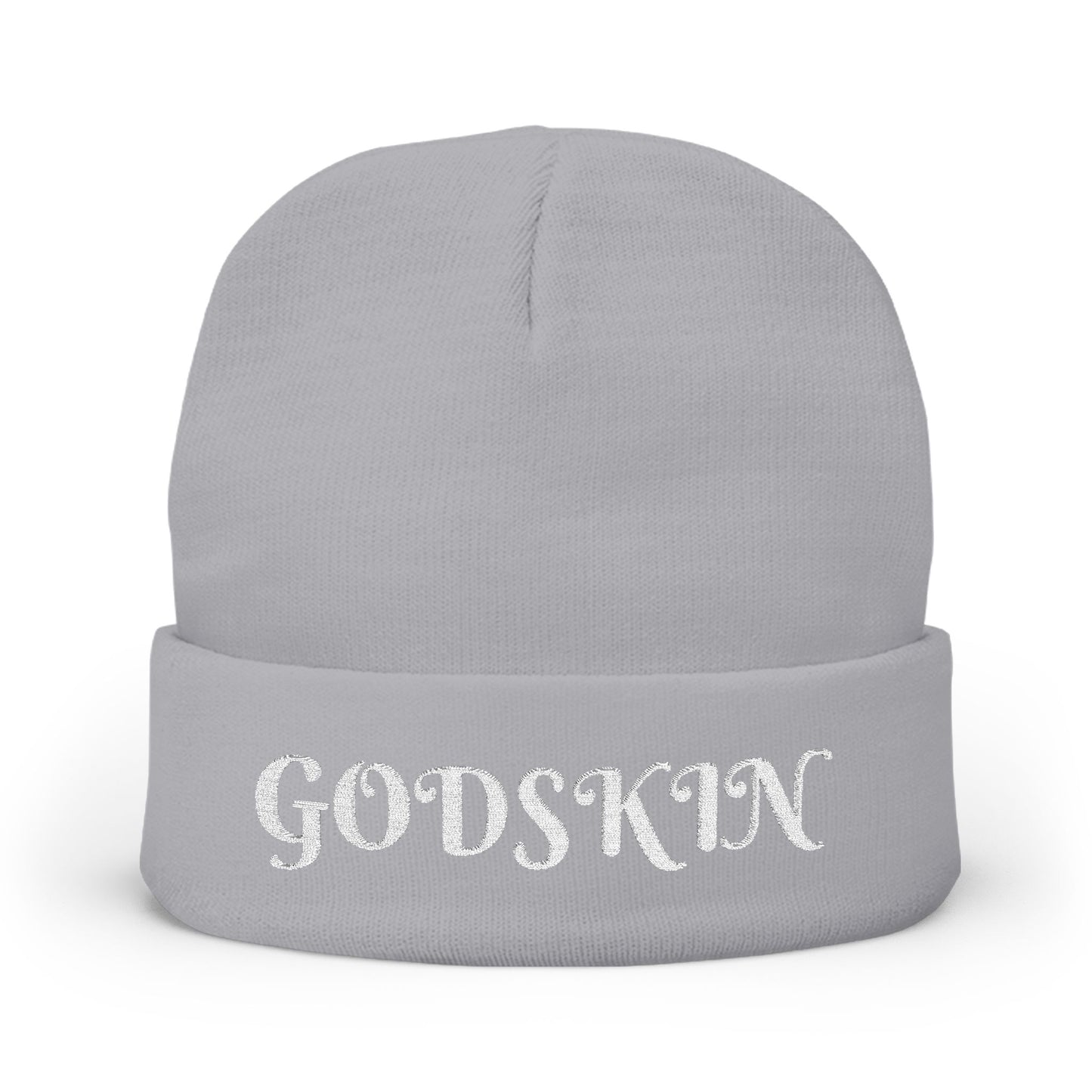 Godskin Embroidered Knit Beanie