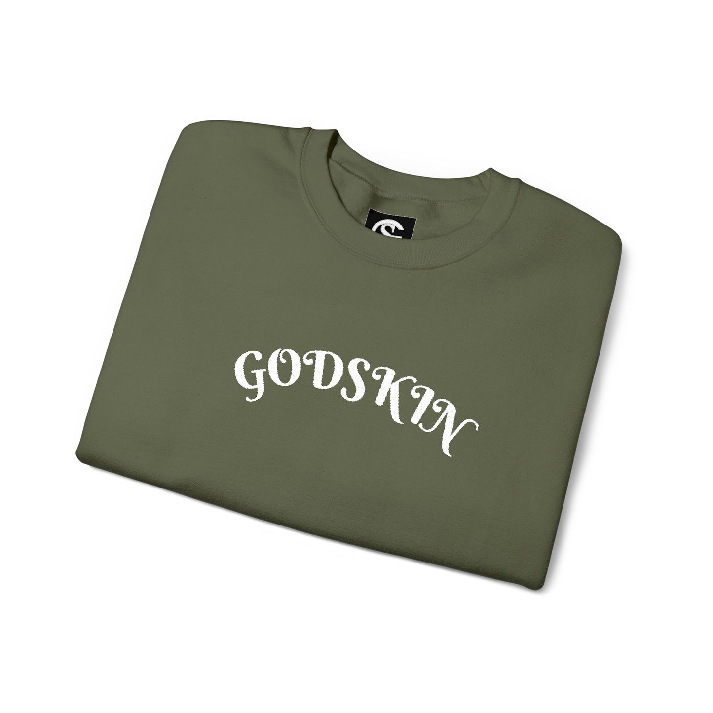 Godskin Embroidered Heavy Blend™ Crewneck Sweatshirt
