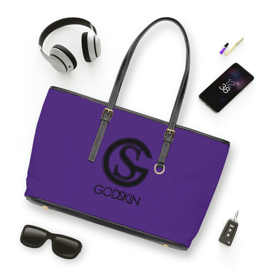 GODSKIN Purple Leather Shoulder Bag