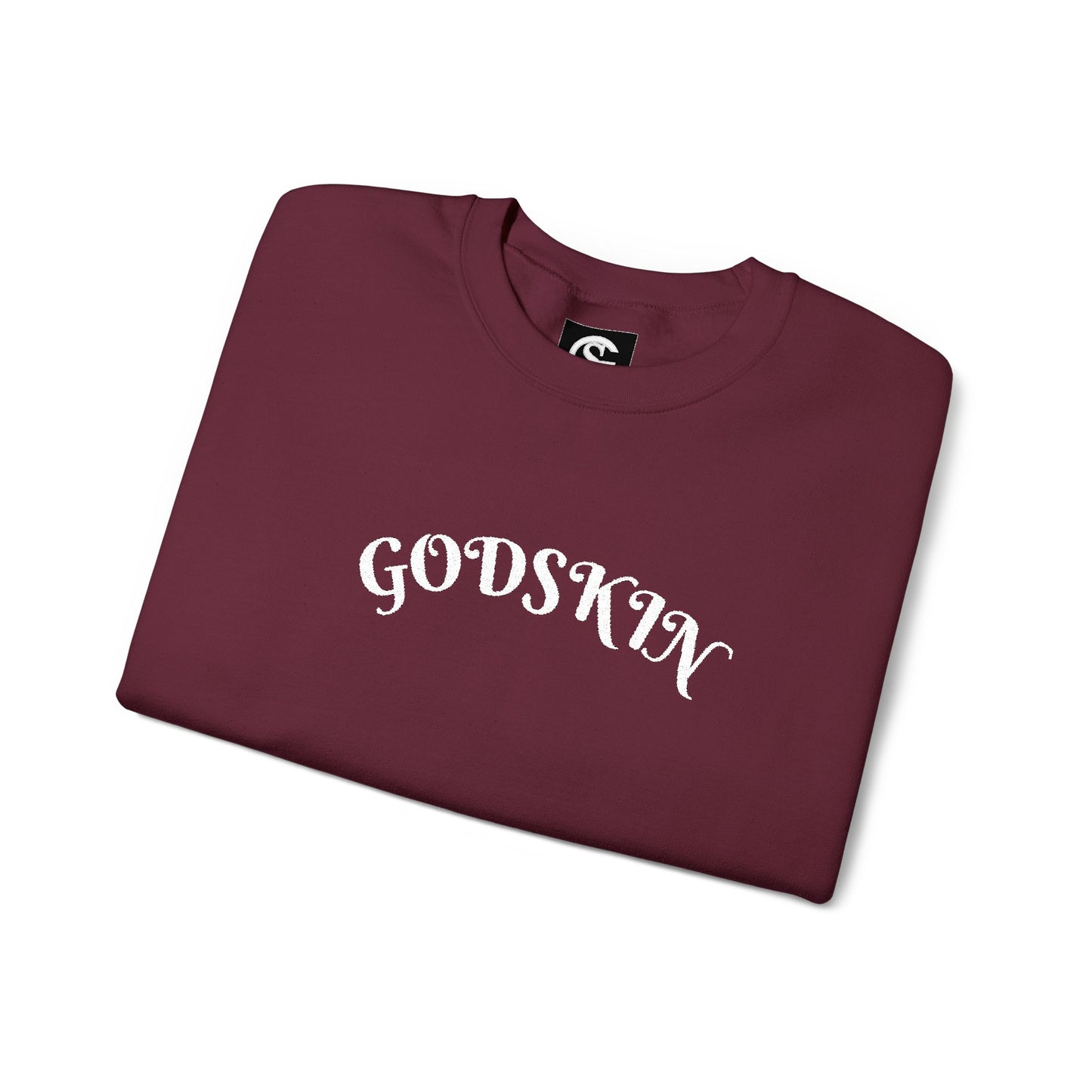 Godskin Embroidered Heavy Blend™ Crewneck Sweatshirt