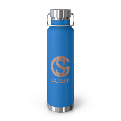 GODSKIN Logo Copper Vacuum Insulated Bottle, 22oz