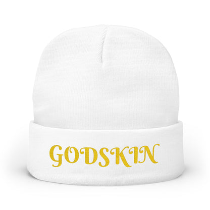 Godskin Embroidered Knit Beanie