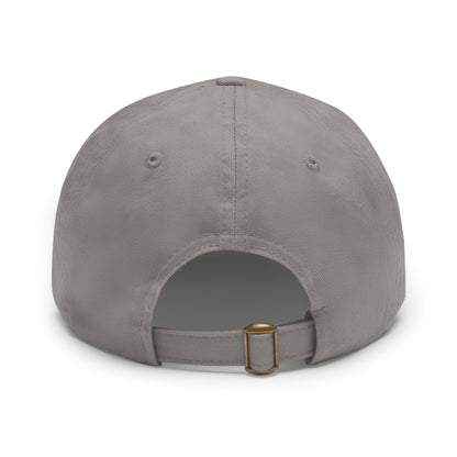 GODSKIN Dad Hat with Leather Patch (Round)