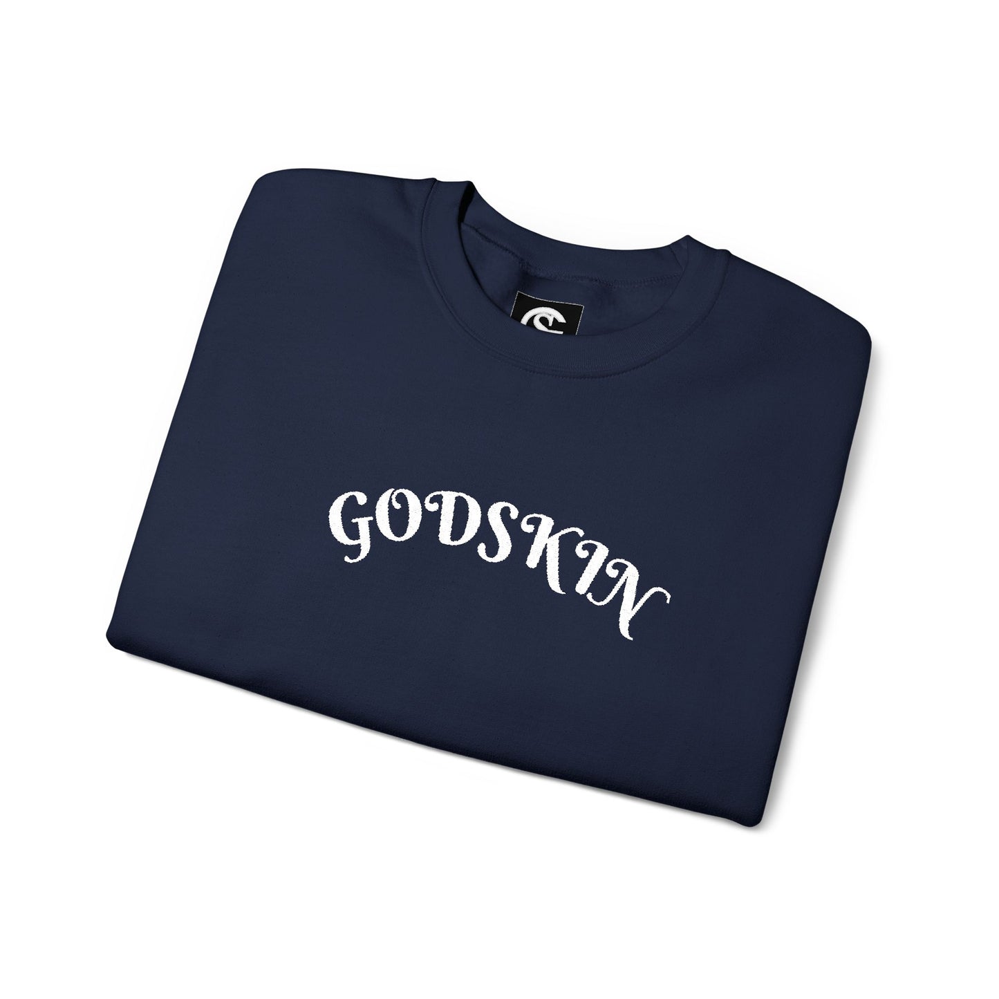Godskin Embroidered Heavy Blend™ Crewneck Sweatshirt