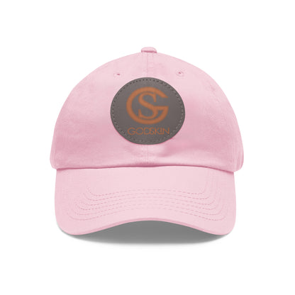 GODSKIN Dad Hat with Leather Patch (Round)