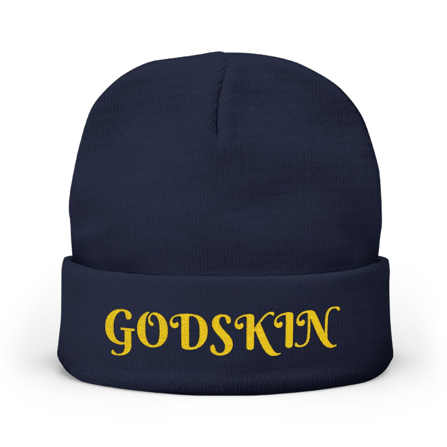 Godskin Embroidered Knit Beanie