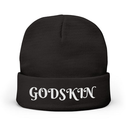 Godskin Embroidered Knit Beanie