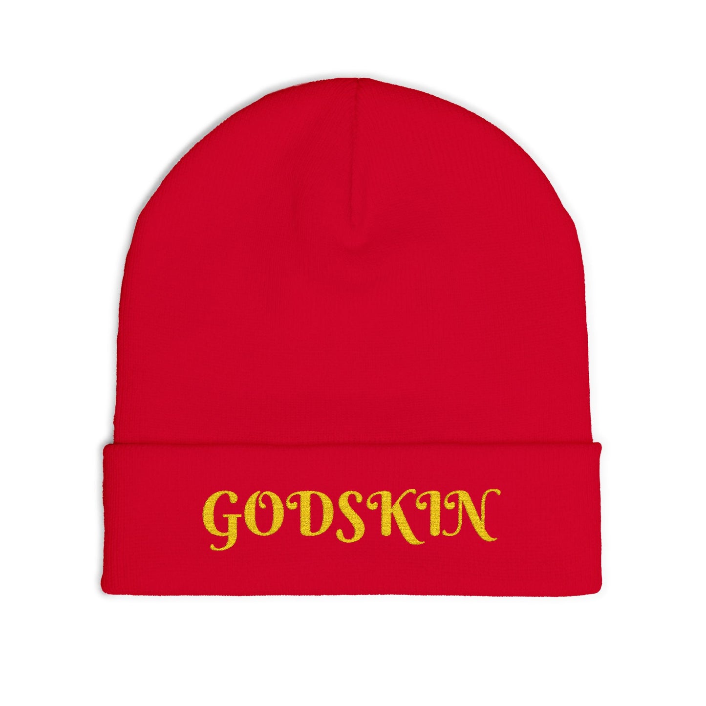 Godskin Embroidered Knit Beanie
