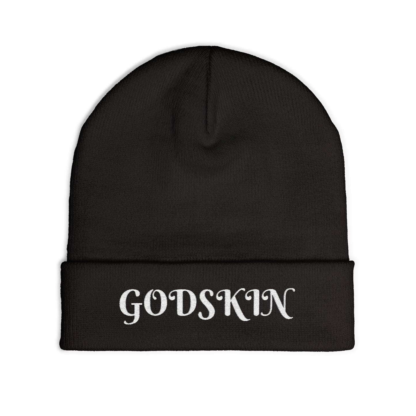 Godskin Embroidered Knit Beanie