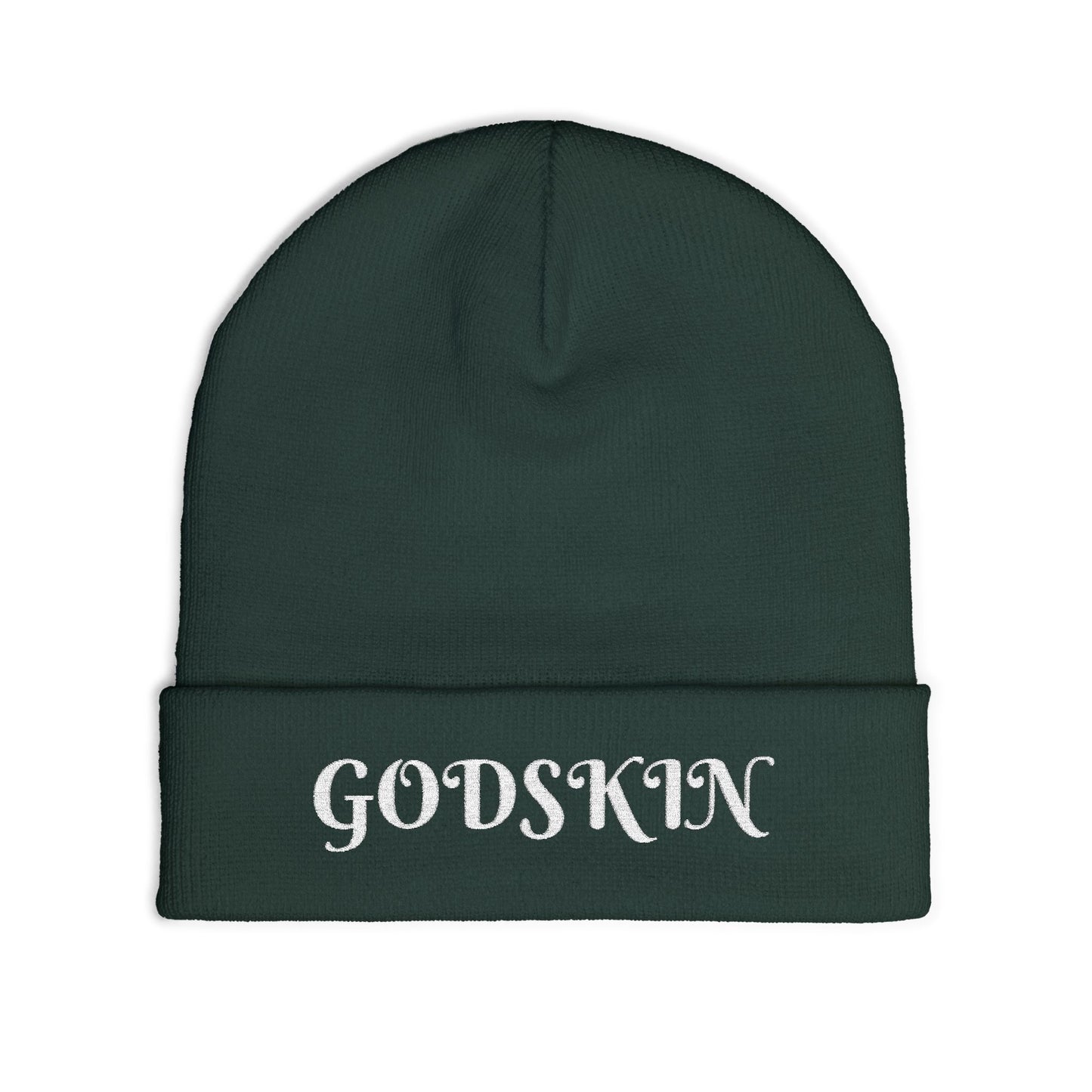 Godskin Embroidered Knit Beanie