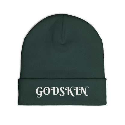Godskin Embroidered Knit Beanie