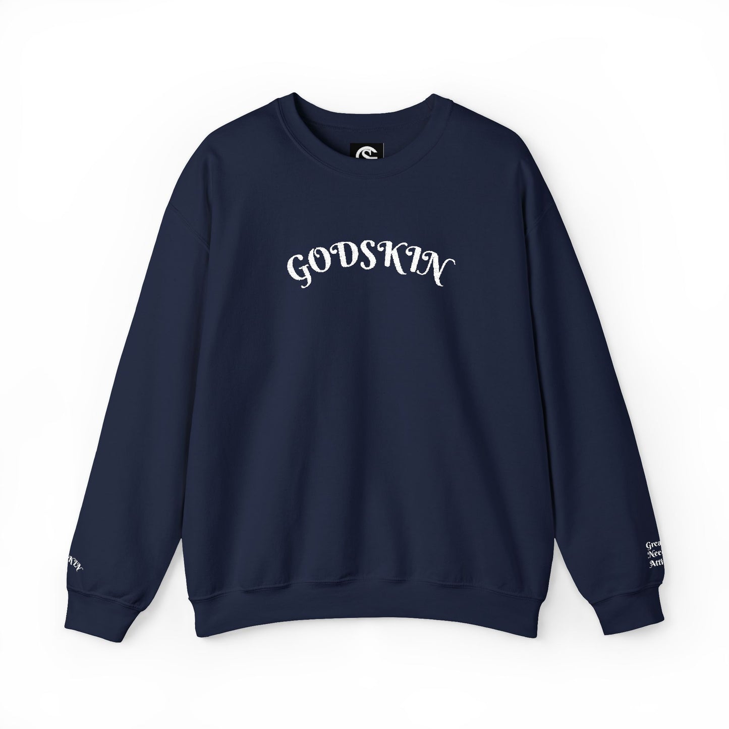 Godskin Embroidered Heavy Blend™ Crewneck Sweatshirt