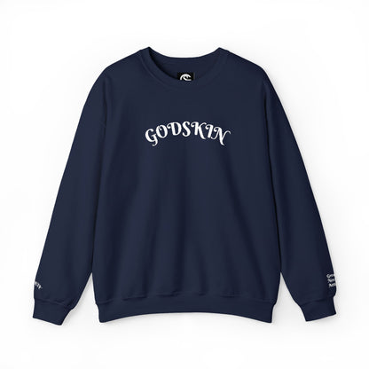 Godskin Embroidered Heavy Blend™ Crewneck Sweatshirt