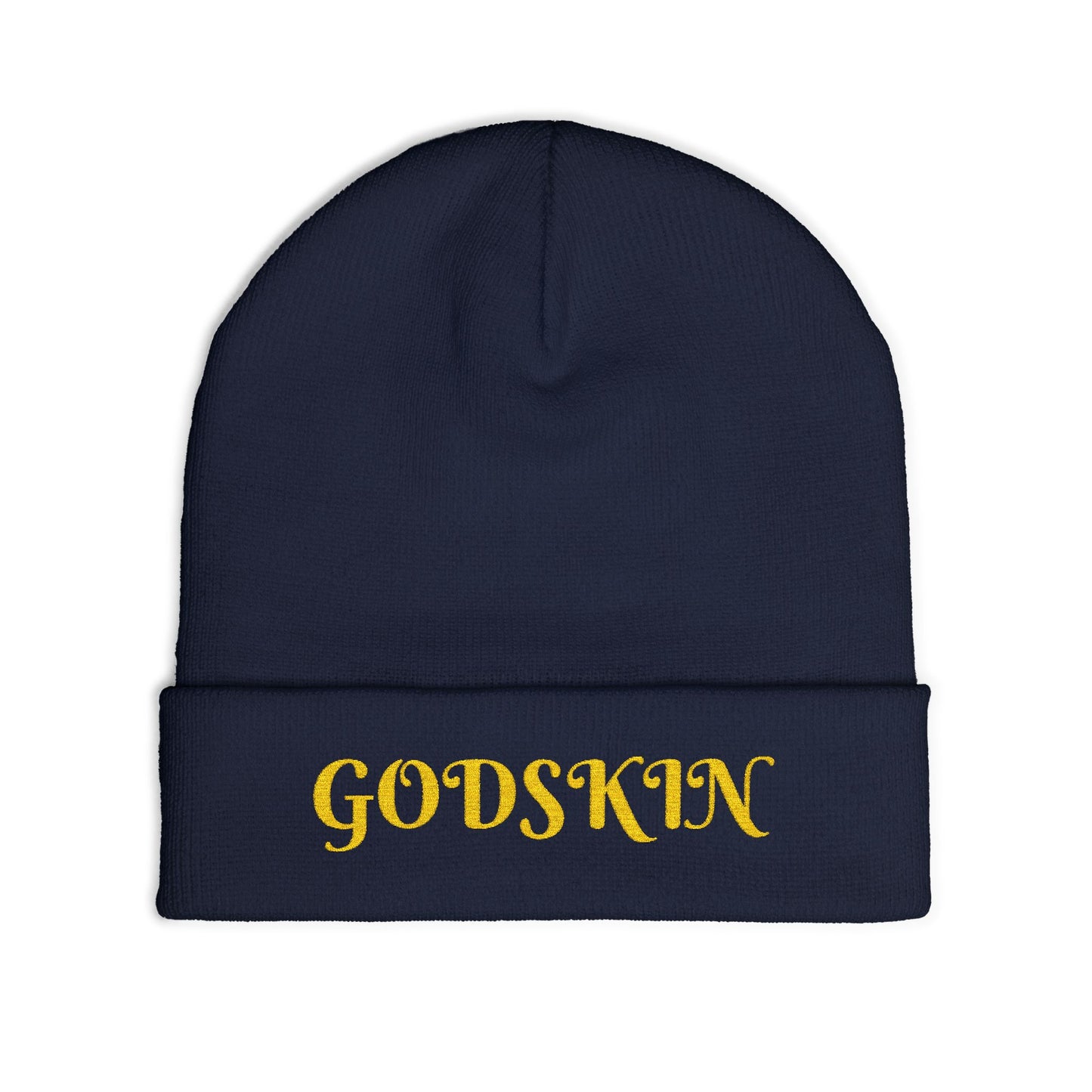 Godskin Embroidered Knit Beanie