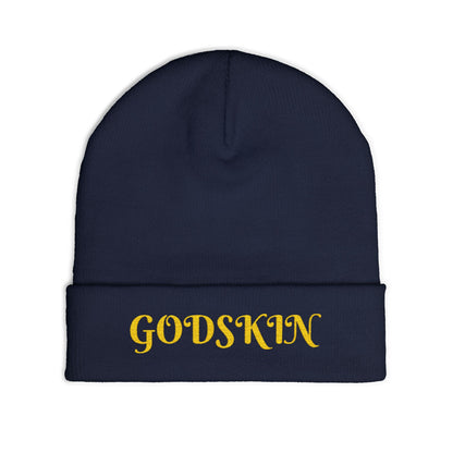 Godskin Embroidered Knit Beanie