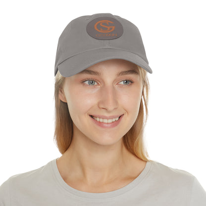 GODSKIN Dad Hat with Leather Patch (Round)