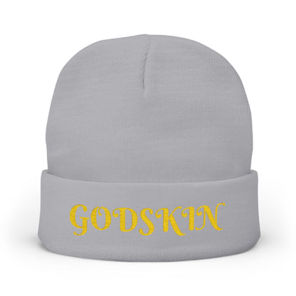 Godskin Embroidered Knit Beanie