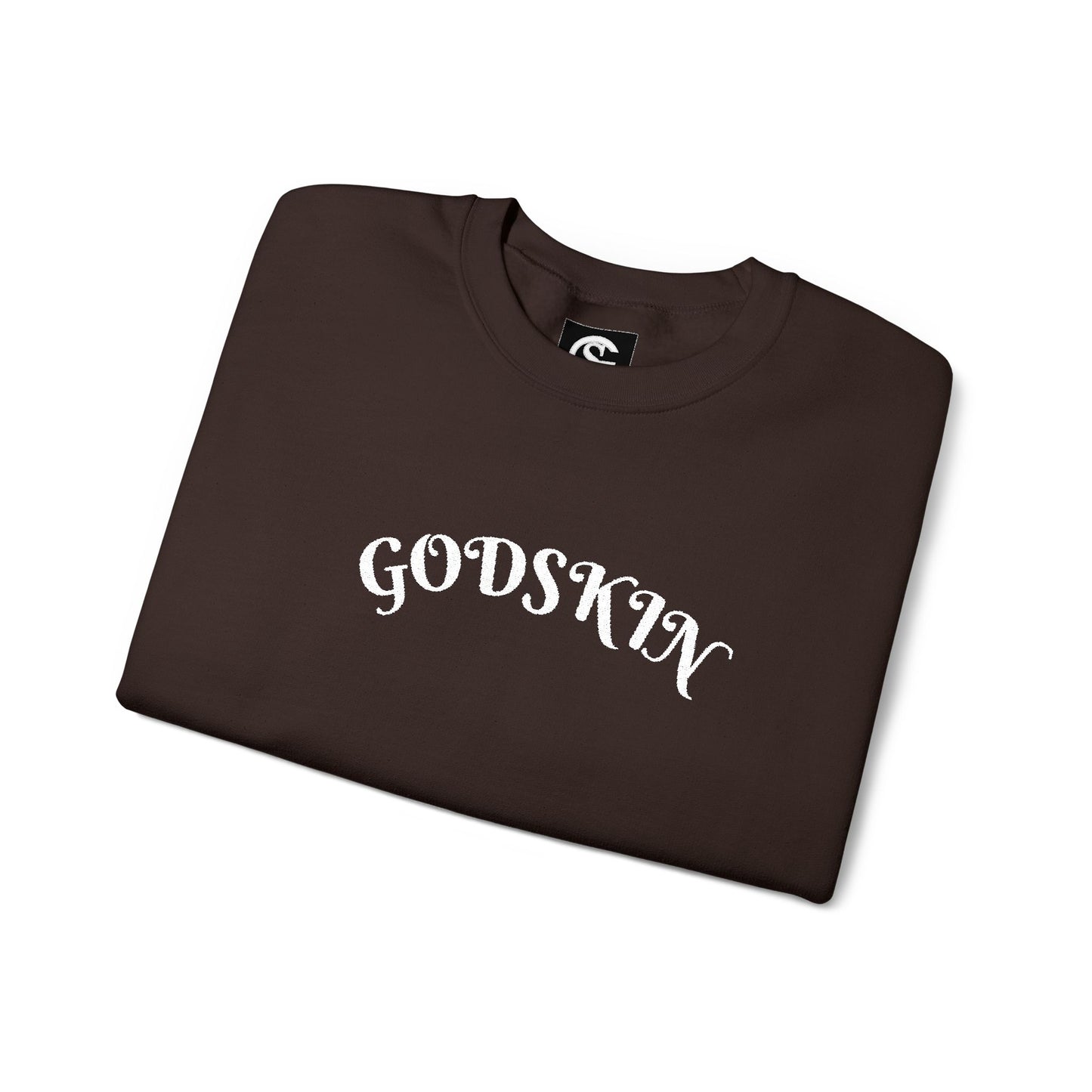 Godskin Embroidered Heavy Blend™ Crewneck Sweatshirt