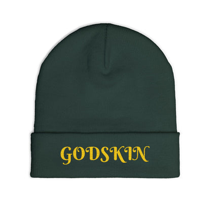 Godskin Embroidered Knit Beanie