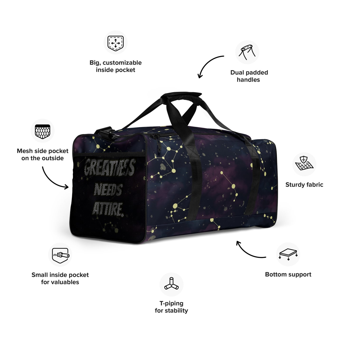 GODSKIN Zodiac Custom Duffle Bag